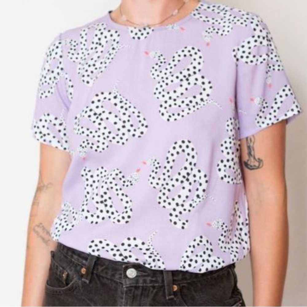 Nooworks - Micotti Snakes Boxy Top- size Medium